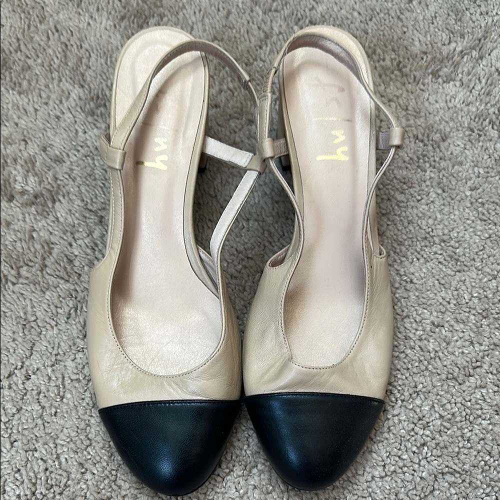 Stylish Beige and Black Women's Shoes